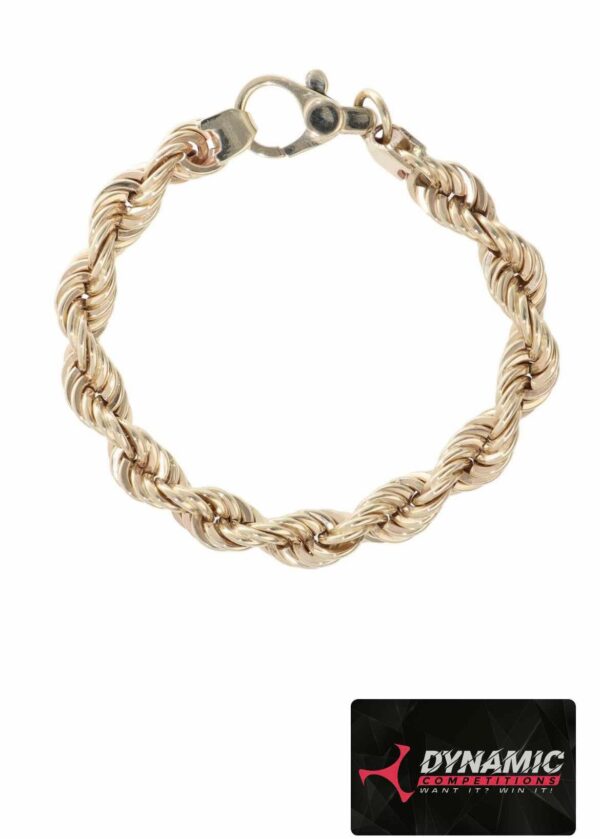 9ct Gold Rope Bracelet + Instants